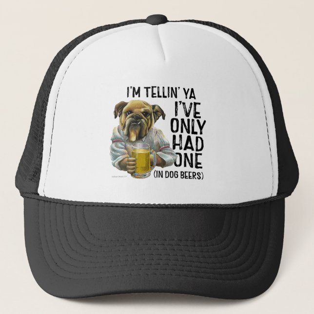 Dog Beers Trucker Hat Truckerkappe (Vorderseite)