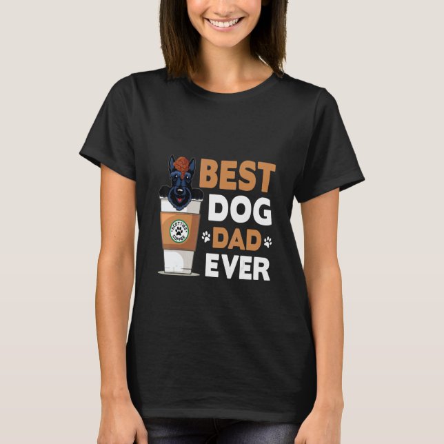 Dog    Best Dog Dad Ever T-Shirt (Vorderseite)