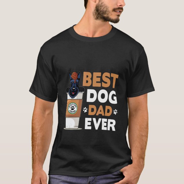 Dog    Best Dog Dad Ever T-Shirt (Vorderseite)