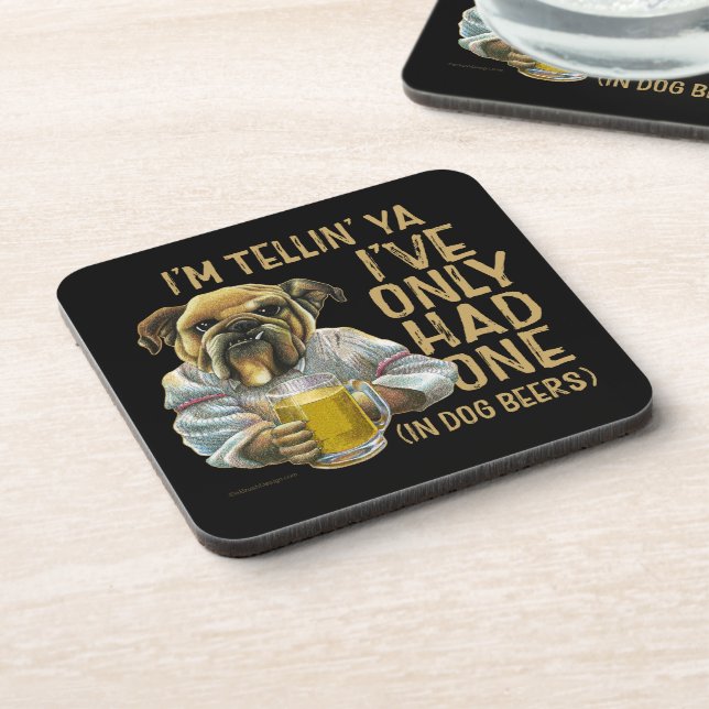 Dog Beverage Coaster Getränkeuntersetzer (Linke Seite)