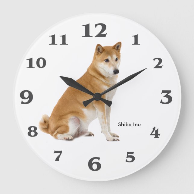 Dog-Bild für runde (große) Wall-Uhr Große Wanduhr (Vorderseite)