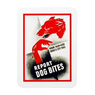 Dog Bites melden Magnet