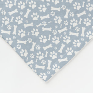 Dog Blanket - Papieren und Knochen Fleecedecke