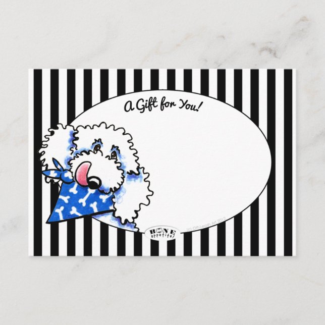 Dog Bone Appetit! Haustiere Biz Geschenkkarten Begleitkarte (Vorderseite)