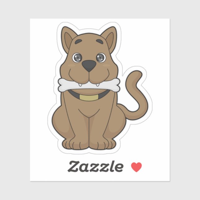 Dog Bone Aufkleber (Blatt)