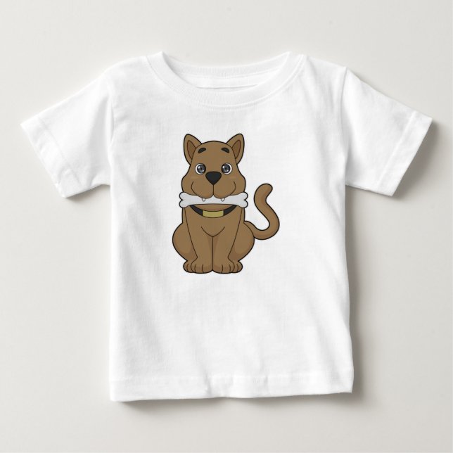 Dog Bone Baby T-shirt (Vorderseite)