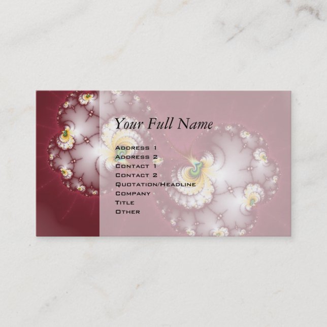 Dog Bone Chew - Fraktal Visitenkarte (Vorderseite)