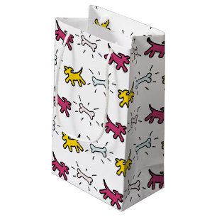 Dog Bone Graffiti Style Auswahl Farbe M Geschenkta Kleine Geschenktüte