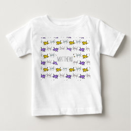 Dog Bone Graffiti Style Name Wählen Sie Color Baby T-shirt