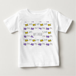 Dog Bone Graffiti Style Name Wählen Sie Color Baby T-shirt