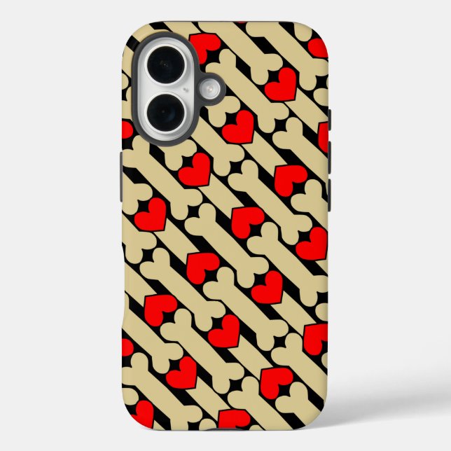 Dog Bone Hearts Case-Mate iPhone Hülle (Rückseite)