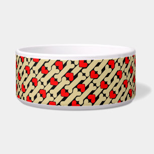 Dog Bone Hearts Napf