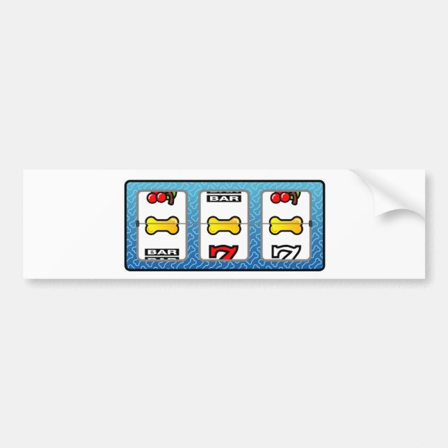 Dog Bone Jackpot Autoaufkleber (Vorne)