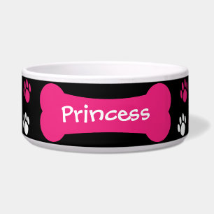 Dog Bone & Paw druckt Personalisierte Hundeschüsse Napf