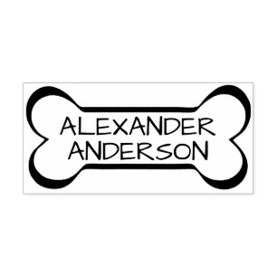 Dog Bone personalisieren Gummistempel