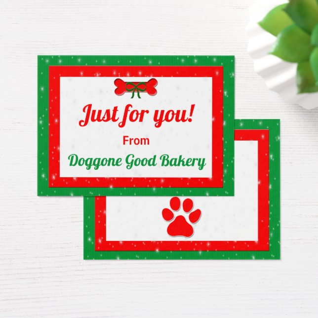 Dog Bone Personalisiert Weihnachtsgeschenk (Schreibtisch)