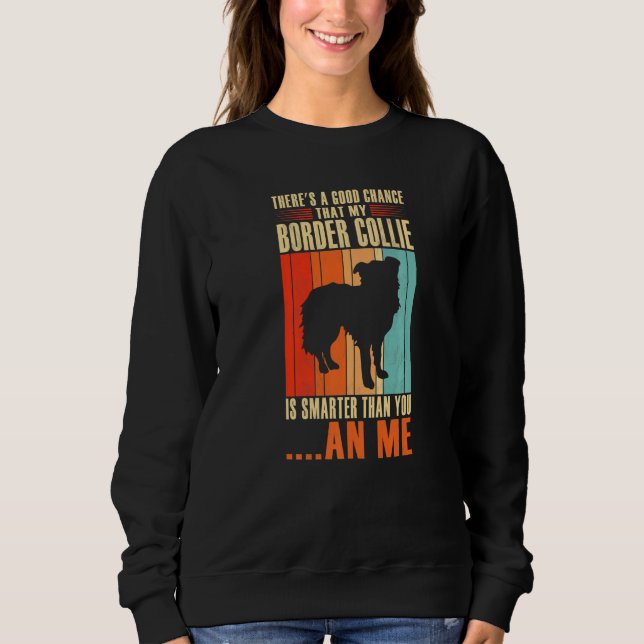 Dog border collie   1 sweatshirt (Vorderseite)