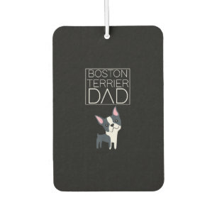 Dog Boston Terrier Vater Mens I Liebe Niedlich Fun Autolufterfrischer