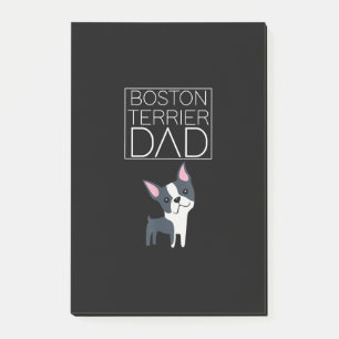 Dog Boston Terrier Vater Mens I Liebe Niedlich Fun Post-it Klebezettel