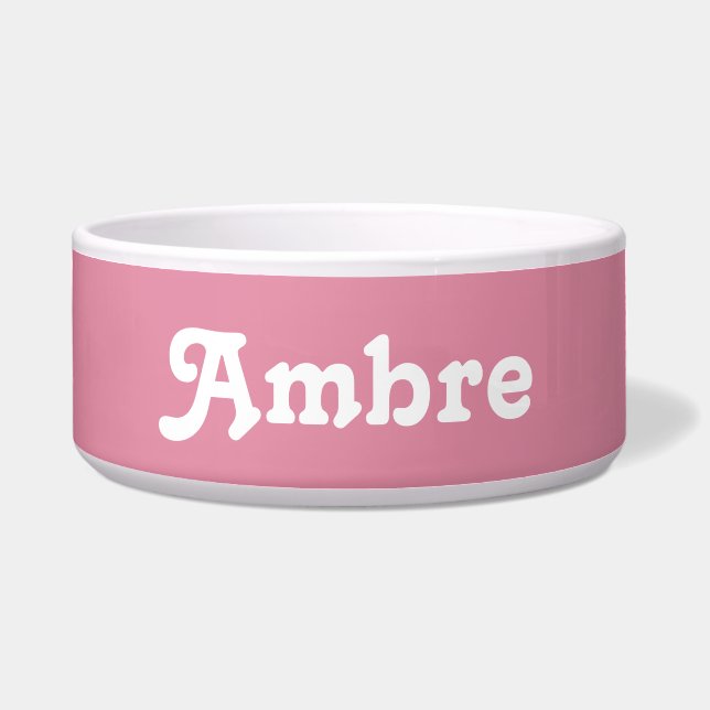 Dog Bowl Ambre Napf (Vorderseite)