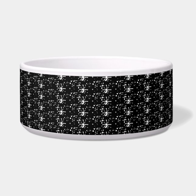 Dog Bowl Black Glitzer Napf (Vorderseite)