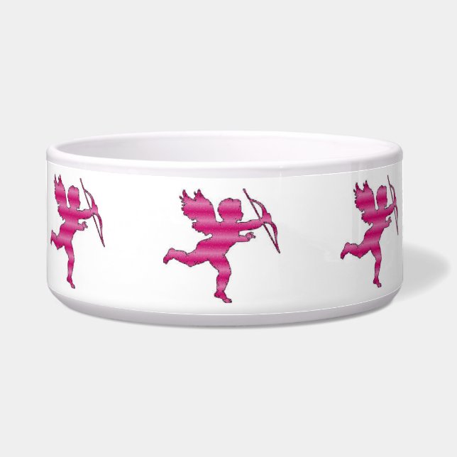 Dog Bowl Cupid Pink Glitzer Napf (Vorderseite)