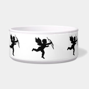 Dog Bowl Cupid Schlicht Black Napf