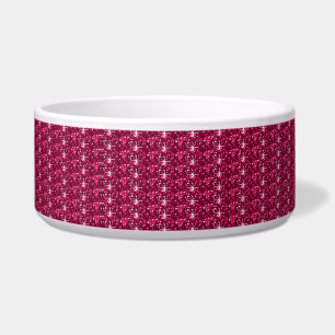 Dog Bowl Maroon Glitzer Napf
