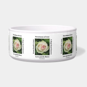Dog Bowl Poetische Rose Napf
