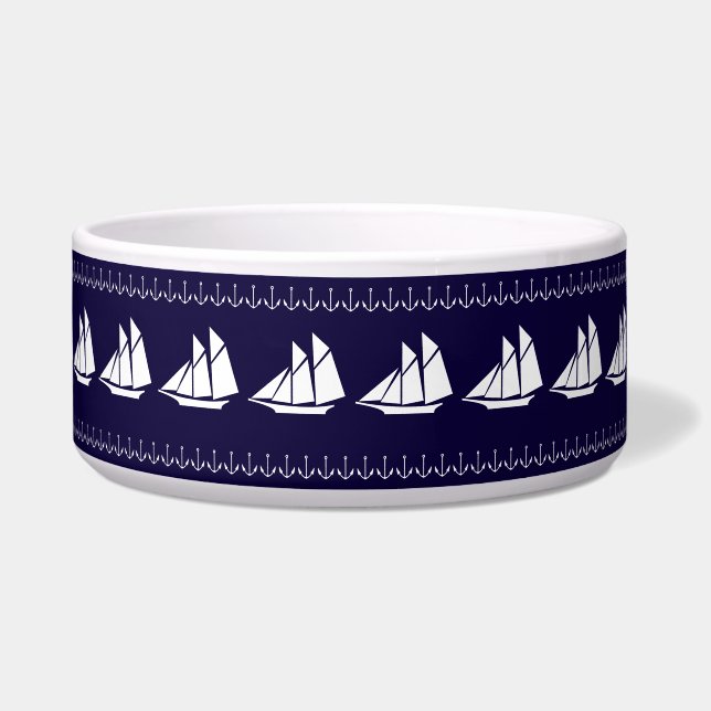 Dog Bowl Sailboat Napf (Vorderseite)