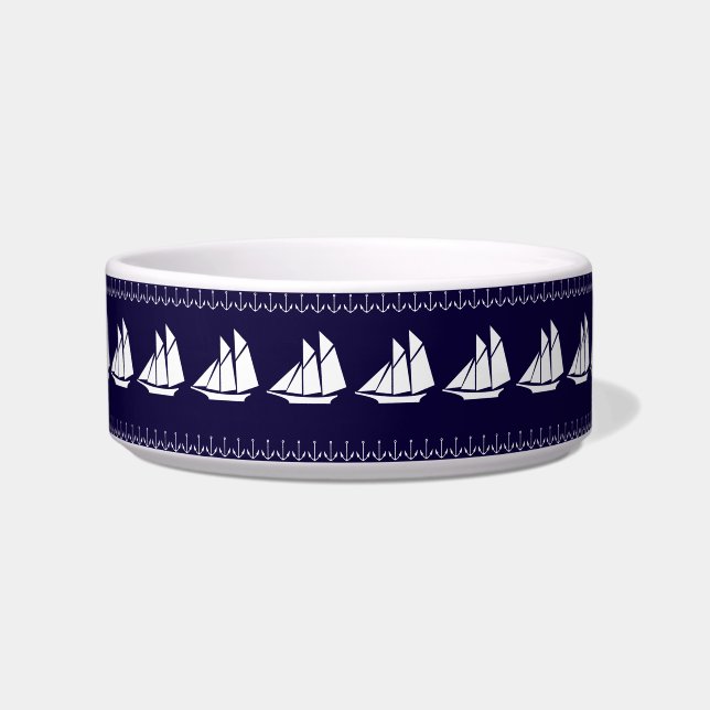 Dog Bowl Sailboat Napf (Vorderseite)