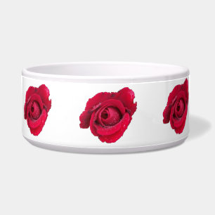 Dog Bowl Schöne Rote Rose Napf