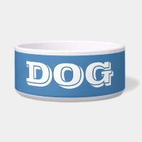 Dog Bowl von Janz Large Steel Blue