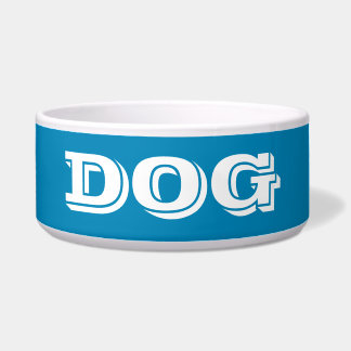 Dog Bowl von Janz Large Steel Blue Napf