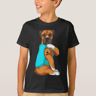 Dog Boxer I Liebe Mama Tattoo Apparel Dog Mama Ges T-Shirt