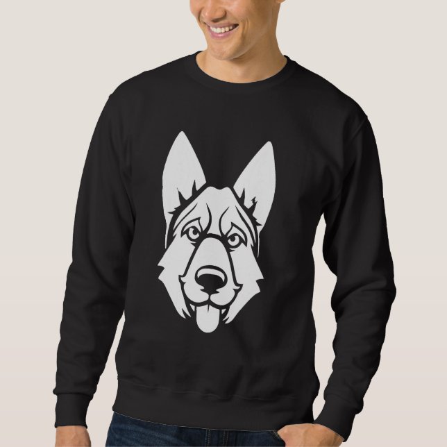 Dog Breed Cute  German Shepherd 1 Sweatshirt (Vorderseite)