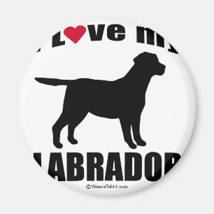 "DOG BREED" - LABRADOR - "I LIEBE my LABRADOR" Magnet