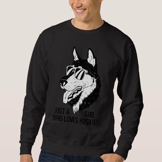 Dog Breed Love Girl Lover Siberian Husky Sweatshirt (Vorderseite)