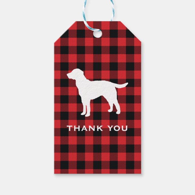 Dog Buffalo Karo Mountain Danke Geschenkanhänger (Vorderseite)