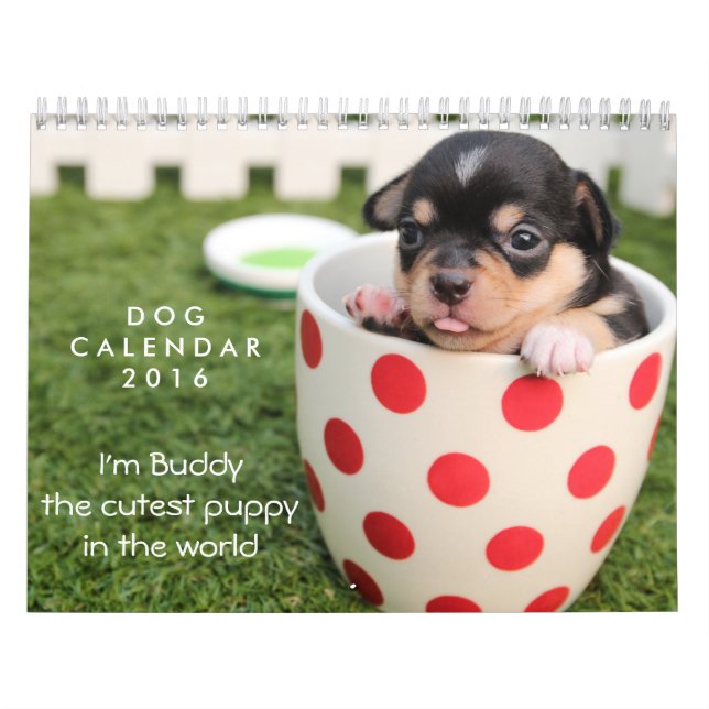 Dog Calendar 2016 Anpassbar Foto und Text hinzufüg Kalender (Titelbild)