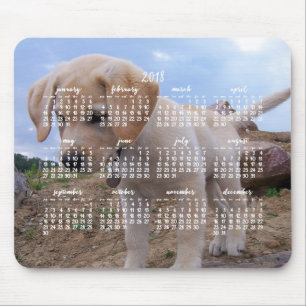 Dog Calendar 2018 Personalisierte Maus-Pad Mousepad