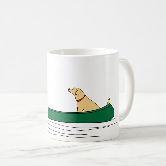 Dog Canoe Trip Tasse (VorderseiteRechts)