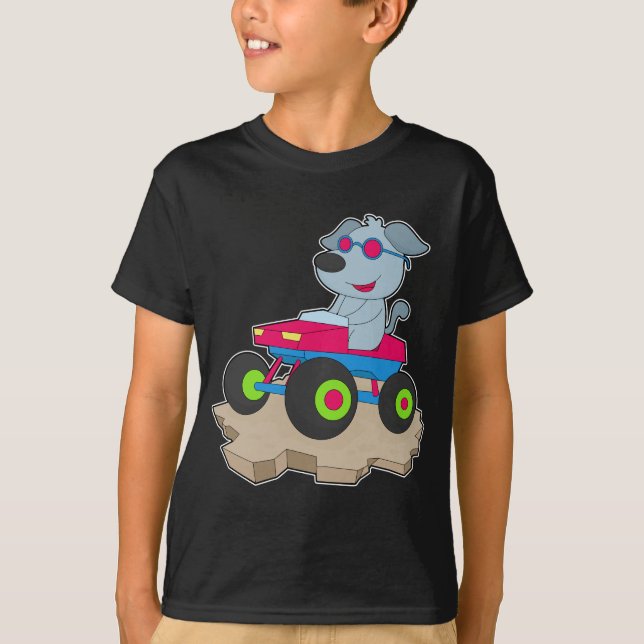 Dog Car T-Shirt (Vorderseite)