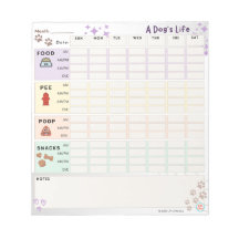 Dog Care Tracker Notepad: Essen, Bad & mehr!