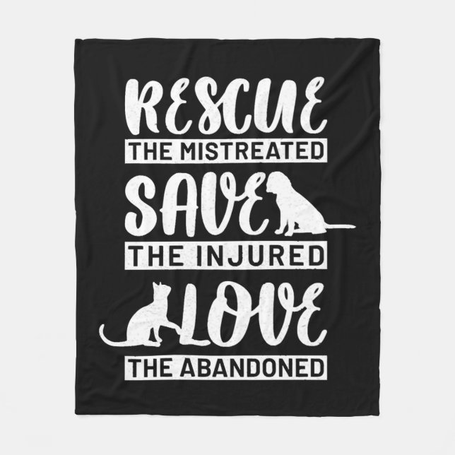 Dog Cat Fleecedecke (Vorderseite)