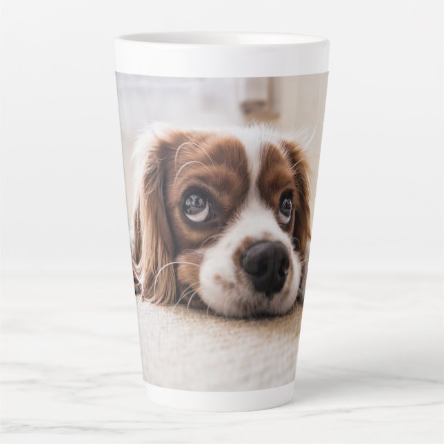 Dog Cat Foto Geschenk Milchtasse (Vorderseite)