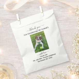 Dog Cat Foto Mein menschliches Dankeschön für Hoch Geschenktütchen