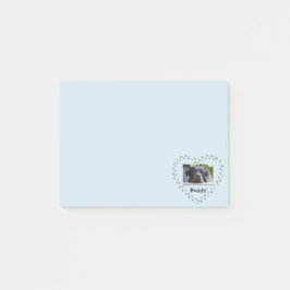 Dog Cat Lover Paw druckt Personalisiertes Foto Post-it Klebezettel