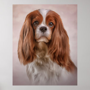 Dog Cavalier King Charles Spaniel Jigsaw Puzzle Poster