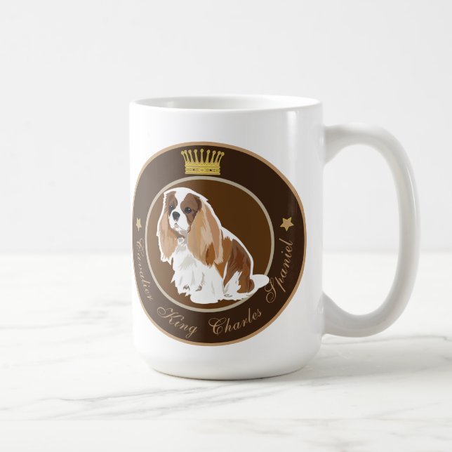 Dog Cavalier King Charles Spaniel Tasse (Rechts)